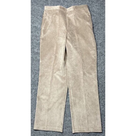Alfred Dunner Pants - Alfred Dunner Dress Pants Womens 14 Brown Pull On Stretch Elastic Waist New